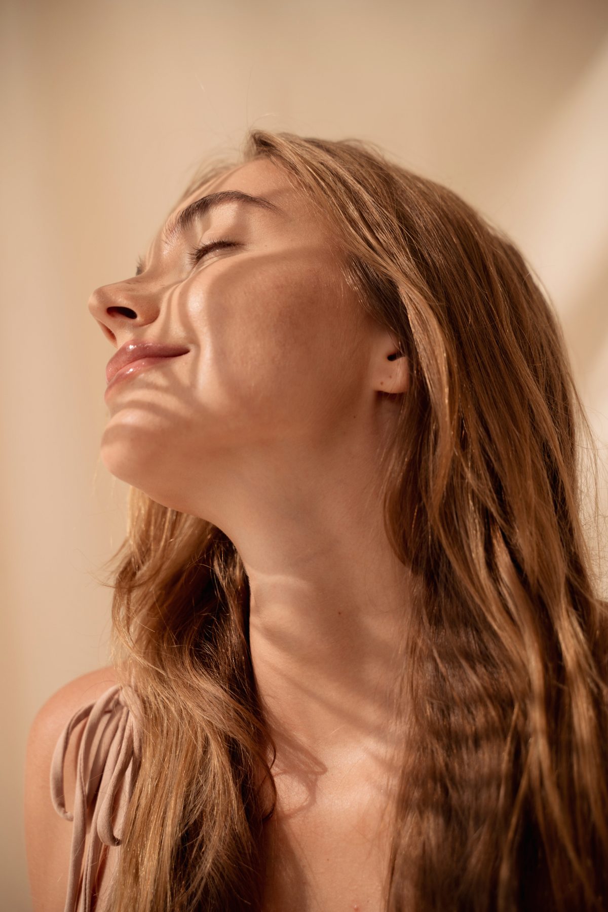 Portrait of naturally rested, healthy skin
