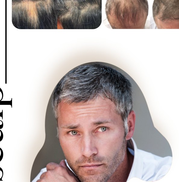 Mature man with healthy, full hair
