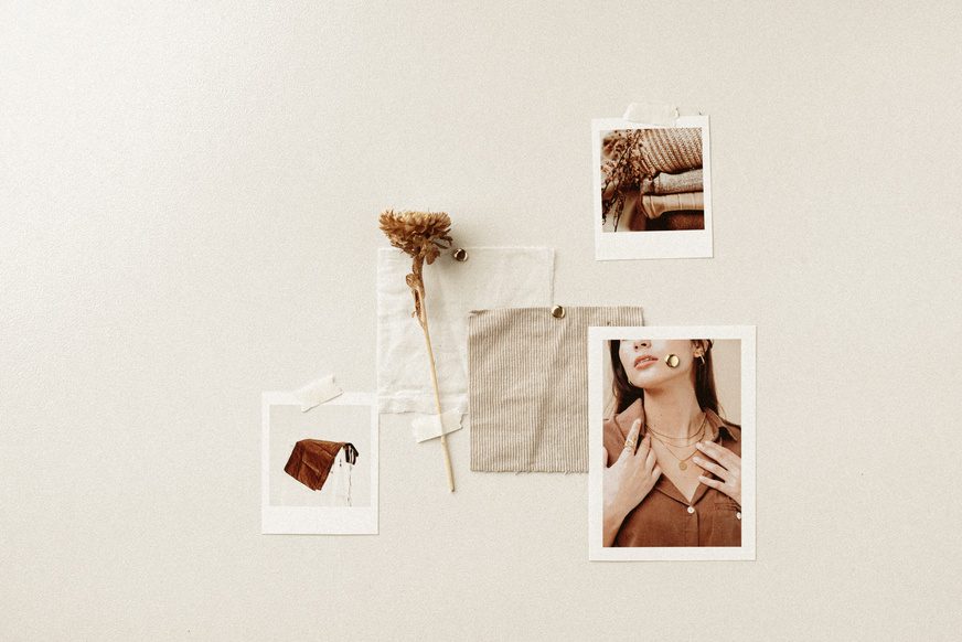 Textural moodboard of the Awakened aesthetic