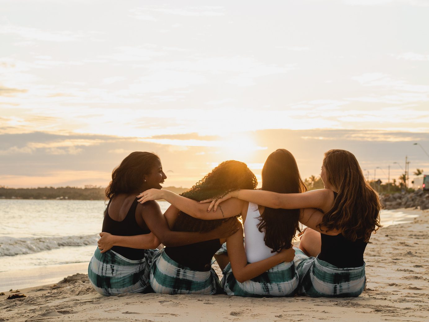 Creators together at golden hour